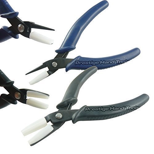 PTL Wirtschaft bildung zangen Nylon Jaw Flach & Rund Flache Nase Zangen goldschmiedebedarf 2 Stk.