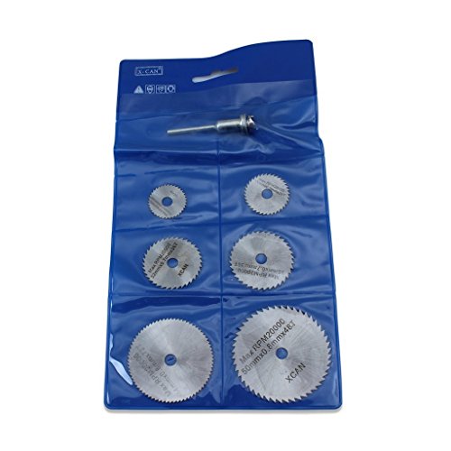 Edealing New 7pc HSS Rundholzsägeblatt Discs für Dremel Rotary Werkzeugdorn - 7