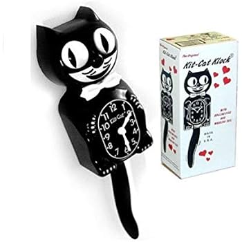 Classic Black Kitty-Cat - Made by Kit-Cat KlockÃ'Â® by Kit-Cat
