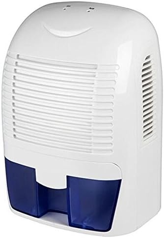 Air Dehumidifier 1500ml NEW-03 Ultra Quiet Compact Portable Electric Dehumidifier Moisture Damp Mould Absorber for Basement Bedroom Bathroom Kitchen Office Laundry Caravan Garage , White , 1.5L