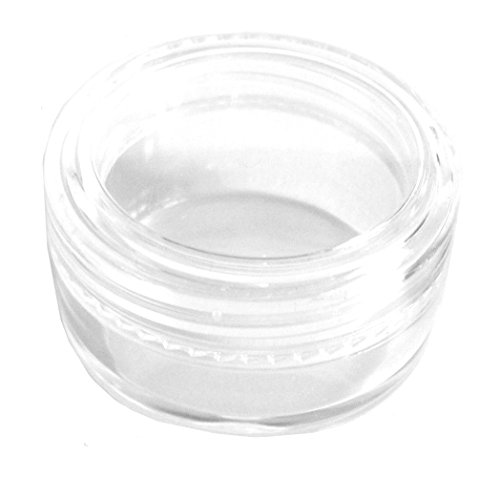 5mL Empty SMALL PLASTIC CLEAR JAR for Cosmetic/Craft/Travel/Lip Balm (10 Jars)