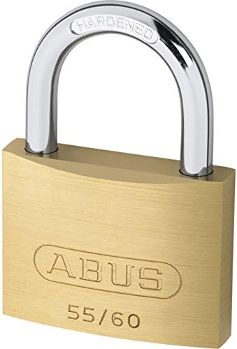 Precise Engineered Abus 60mm 55 Series Basic Brass Padlock [Pack of 1] - w/3yr Rescu3® Warranty