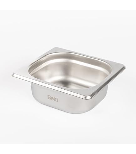 thumbnail image 2 of Baki 1/4 Gastronorm Stainless Steel Food Pan - 150mm Deep With Lid, Commercial Kitchen Container 2 of 14