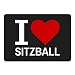 Produktbild Mousepad Classic I Love Sitzball schwarz