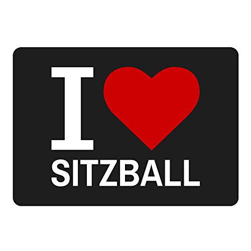 Preisvergleich Produktbild Mousepad Classic I Love Sitzball schwarz