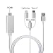 Produktbild Moonlovey 3-in-1 Lighting/Type-C/Micro-USB auf HDMI-Kabel, Spiegelung von Handybildschirm auf TV/Projektor/Monitor-Adapter, 1080P Auflösung für iOS- und Android-Geräte