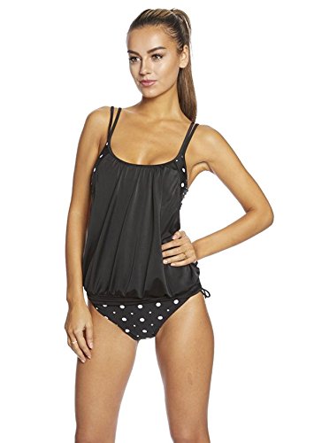 Elegante, Figurumspielende Damenmode /Neckholder / Bandeau Push Up Tankini mit Slip / Badeanzug verschiedene Farben f5119