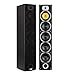 Price comparison product image auna V7B  4-Way Floorstanding Speakers  Floor Standing Speakers  Loudspeakers  Speakers  3 x 6.5" Woofers  1 x 6.5" Subwoofer  1 x 6.5" Midrange  1 x Tweeter  440 Watts  Detachable Front Panel  Gold-plated Speaker Terminals  Black