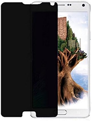 Granadatech@ Tempered glass screen protector for Samsung Galaxy Note 4 Privacy (thickness 0.3 mm) HD quality, rounded corners 2.5D, 9H high shock resistance. No bubbles when installing the screen protector