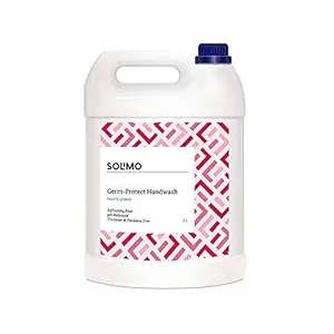 Amazon Brand – Solimo Germ-Protect Handwash Liquid, Refreshing Rose, 5L at Rs. 389