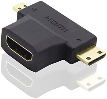 Flashcat 3 In 1 Micro Male Mini HDMI male to HDMI Female Cable Adapter Converter