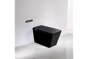 VOGO SMART TOILET Inodoro WC Inteligente A210 (Salida a Suelo) | Limpieza chorro de agua | Secado aire caliente | Tanque integrado | Control Remoto | Temperatura del agua | Asiento con Calefacción | Vaciado automátia