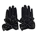 Produktbild WINWINTOM Frauen-Dame-Schmetterlings-Bogen-Handgelenk aus weichem Leder Winter Handschuhe