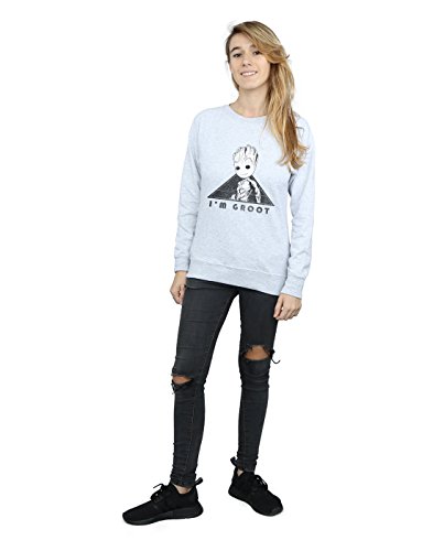 Marvel-Damen-Guardians-Of-The-Galaxy-Vol-2-Groot-Mono-Triangle-Sweatshirt