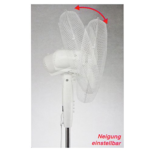 COM-FOUR® Standventilator mit Standfuss, 45 W, Ø 43 cm (Standventilator 45W) - 6