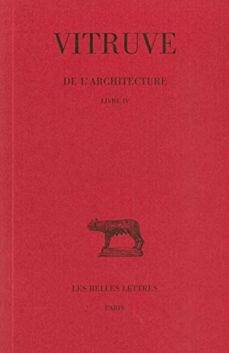 De l'architecture. Livre IV