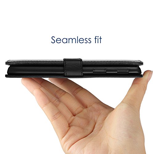 Funda Samsung Galaxy J5 2017 Simpeak Carcasa Samsung J5 2017 Fundas Cuero Galaxy J5 2017 5 2 pulgadas   Soporte Plegable  Ranuras para Tarjetas y Billetes  Estilo Libro  Acceso a Botones  Cierre Magn  tico Negro