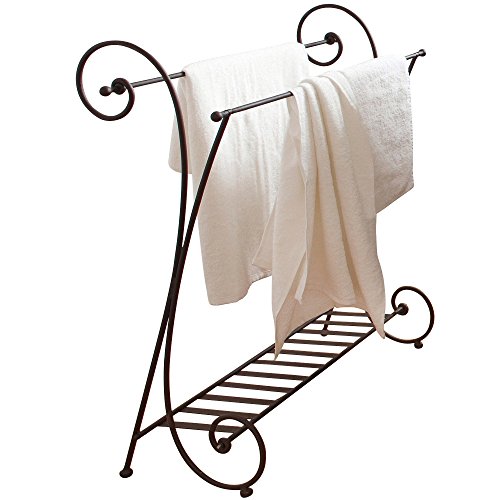 LOBERON Handtuchhalter Tamarin im Antik-Look, braun