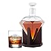 Produktbild AMAVEL Whiskyset mit Diamantkaraffe und Whiskyglas mit Gravur, Personalisiert mit Name und Jahreszahl, Whiskey Dekanter, 1000 ml