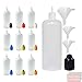 Produktbild XIAONAN 10 x 100ml Leerflaschen Liquidflaschen Plastikflaschen Dropper Kunststoff Tropfflaschen + 2 Trichter (Flaschen + Schwarzen Kappen + Spitzen + Trichter + Leere Etiketten)
