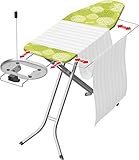 Vileda Perfect 2 en 1 Table à Repasser, métal, Vert, 172 x 44,5 cm
