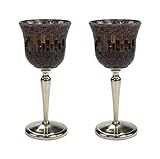 glas kelch silber in verschiedenen Ausführungen verfügbar, es handelt sich hierbei immer um 2er Sets (Wenn Sie ein Set bestellen, können Sie auch gerne die Farben untereinander mischen, z.B. 1x hell und 1x dunkel)