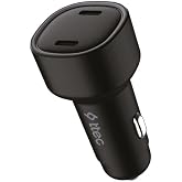 ttec SmartCharger Duo PD 60W Car Fast Charger USB-C+USB-C Black