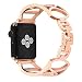 Produktbild Ersatzband für Apple Watch 44mm Serie 4 Roségold, Edelstahl Metall iWatch Straps Band Bracelet Ersatzband Armband Wristband Zubehör Uhrenarmbänder Ersatz für Apple Watch Serie 4 3 2 1 42mm/44mm