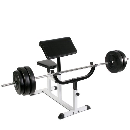 Physionics Curl Bank / Bizeps Curler Hantelbank, verstellbar, ca. 95×50 cm - 6