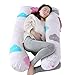 Produktbild JUSTSELL  Kissen Der Schwangeren Frau C-Förmiges U-Förmiges Schwangerschaftskissen Stillkissen Seitenschläferkissen Baby Lagerungskissenseitenschläfer Kissen (140x70cm)