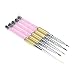 Anself Nail Art Pen Design Set Painting Dotting Brush Kit Tool 5PCS