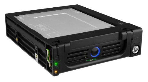 Icy Box IB-128SK-B 5,25″ Wechselrahmen für 1x 3,5″ (8,9 cm) SATA III HDD mit 40 mm Lüfter, abschließbar schwarz - 2