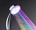 Produktbild LED Duschkopf mit Beleuchtung - Rot, Grün, Blau und Regenbogen Farben - RGB Handbrause für Dusche und Bad - Grinscard