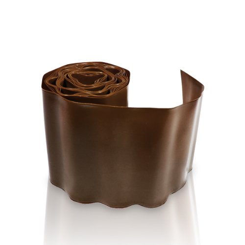 Rasenkante 15x900cm Kunststoff braun