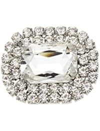 YNuth Clip de Zapatos Desmontable de Diamantes de Imitación de Color Blanco Verde Azul Intenso Azul Marino Rojo Azul Eléctico Champán Negro