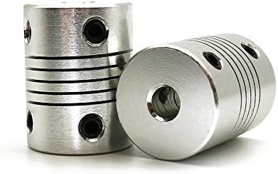 2 PCS Flexible Couplings 5mm to 5mm NEMA 17 Shaft for RepRap 3D Printer Prusa i3 or CNC Machine