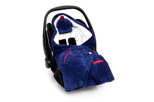 Baby Boum Biside softy Scoty 69 392SCOTY69SF Blanket for Baby Carrier in Colour Navy