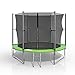 Produktbild XXL Trampolin 305 cm Gartentrampolin Komplettset mit Netz innenliegend Leiter Erdanker Spanngurte Abdeckung