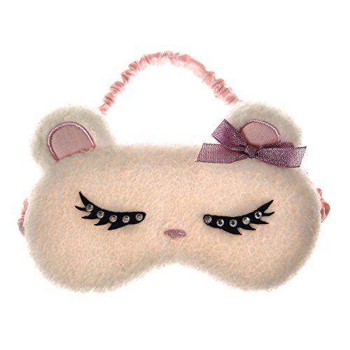 Claire's Girls and Womens Sleeping Bear Eyemask in White