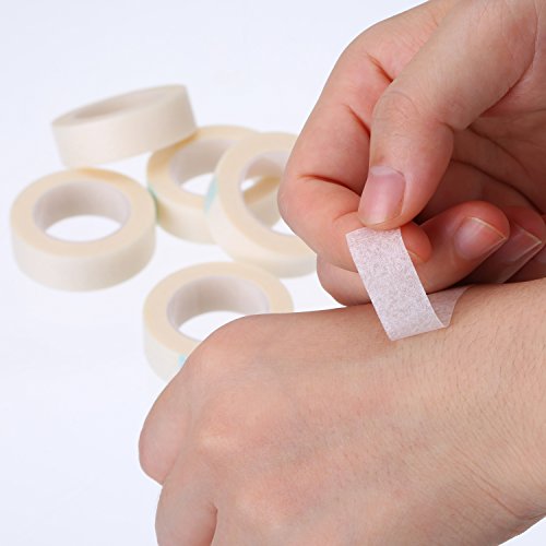 eBoot 6 Rolle Wimpern Band Weiß Papier Fabrik Wimpern Klebeband für Wimpern Verlängerung Angebot - 5