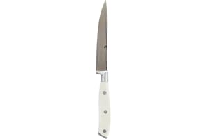 Albert de Thiers - L'Irresistible - Couteau Utilitaire 12,7 cm - Lame Acier Inoxydable 3CR13 - Manche ABS Blanc avec 3 Rivets - Finition Mate - 23 cm - Léger et Polyvalent