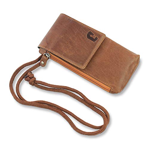 Preisvergleich Produktbild Safekeepers Brustbeutel - Brusttasche - Umhängetasche Leder