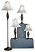 Produktbild Signature Design von Ashley l603186 Caron Stehlampe – Set von 4 Traditionell 13.75"W x 16.13"D x18.00"H messing