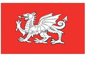 SPIRIT OF AIR England White Dragon Flag 5ft x 3ft