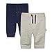 Bluezoo Kids Babies Pack Of Two Grey And Navy Jogging Bottoms 9-12 Months