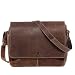 Produktbild SID & VAIN Laptoptasche Messenger Bag Leder Spencer XL groß Businesstasche Herren 15 Zoll Laptop Umhängetasche Damen Herren braun