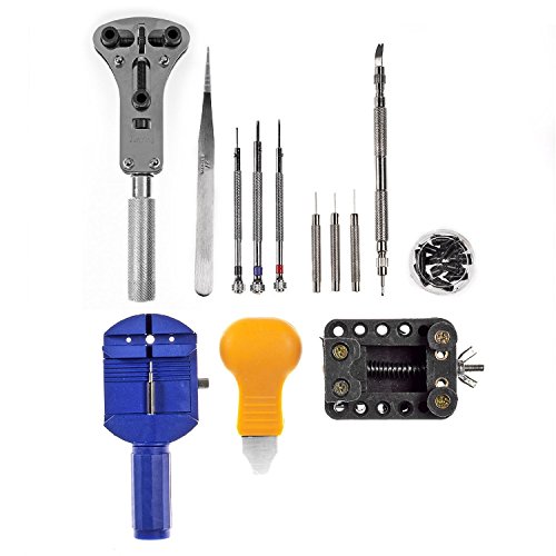 MCTECH Professionelles Uhrenwerkzeug Set 13-teiliges mit Nylontasche - 3