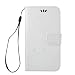 Produktbild Galaxy Grand Prime Hülle, Anlike Schutzhülle Samsung Galaxy Grand Prime SM-G530 G531F (5,0 Zoll) Wallet Tasche [Butterfly geprägte Serie] Handyhülle für Weiß