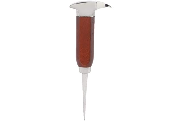 Fdit Piolet en acier inoxydable de 16,7 cm avec poignée de sécurité pour verrou de cuisine Emballage réutilisable Socialme-eu