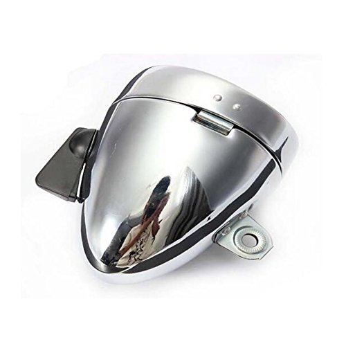Shsyue®Fahrrad-Frontscheinwerfer, 7 weiße LEDs, Retro-Design, ON/OFF-Schalter, batteriebetrieben - 4